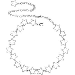 Y2K Starry Night ✨ Silver Star Waist Chain Belt - NIP!